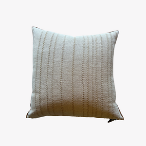 Embroidered Myre Canvas Pillow – Bronze