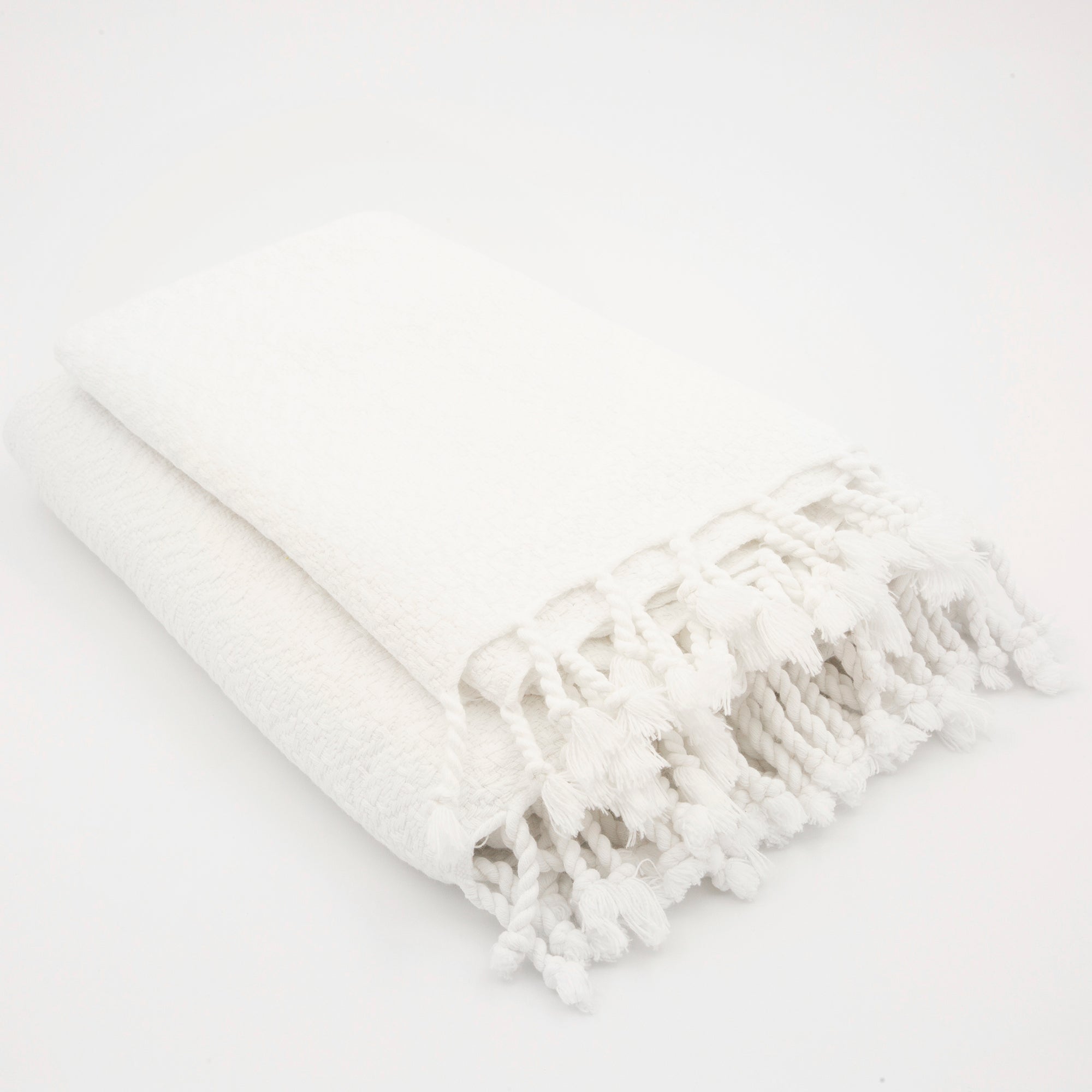 White Stonewashed Towels