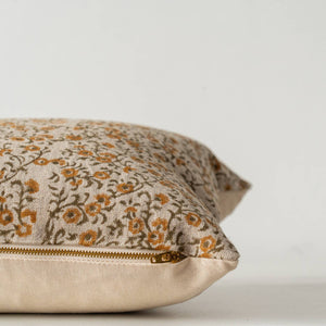 Rustic Floral Pillow With Insert - 22" x 22"