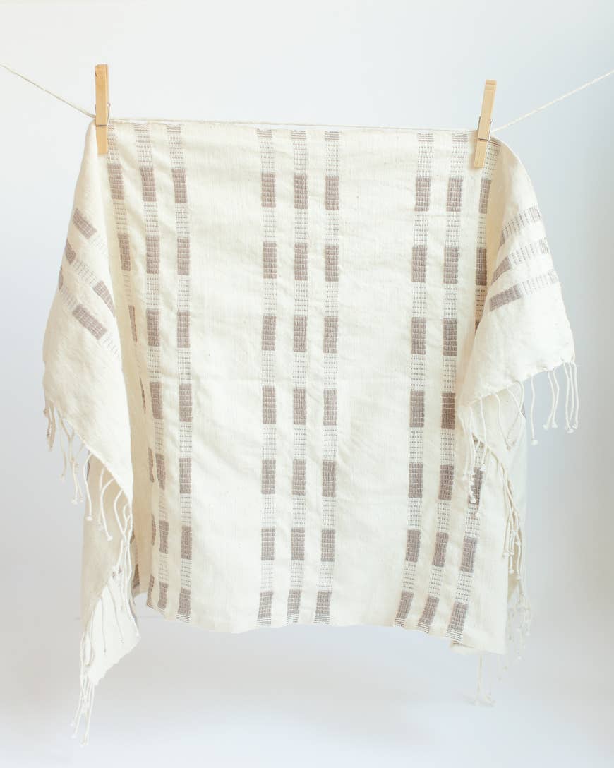 Soho Cotton Hand Towel: Stone