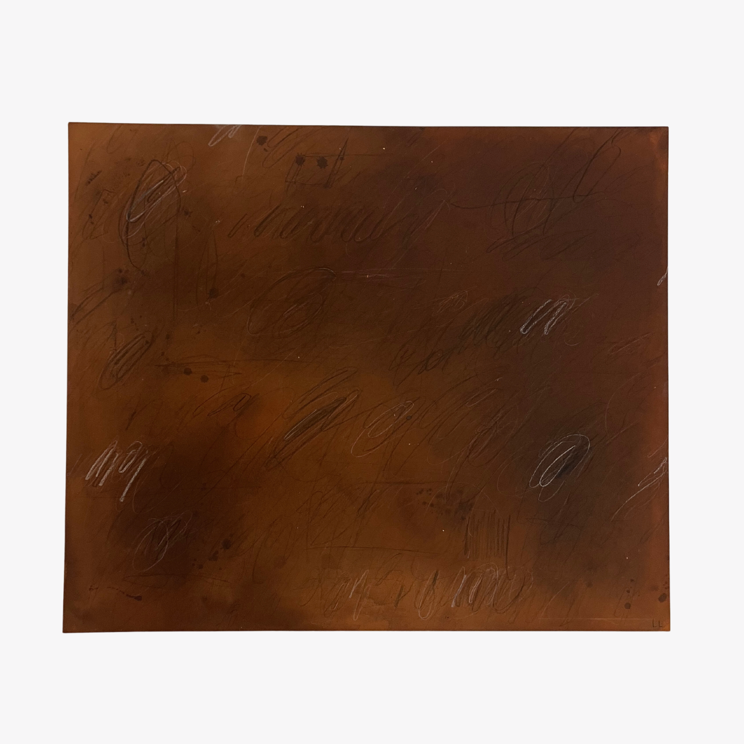 Rust Abstract - Large by Lauren Liberg