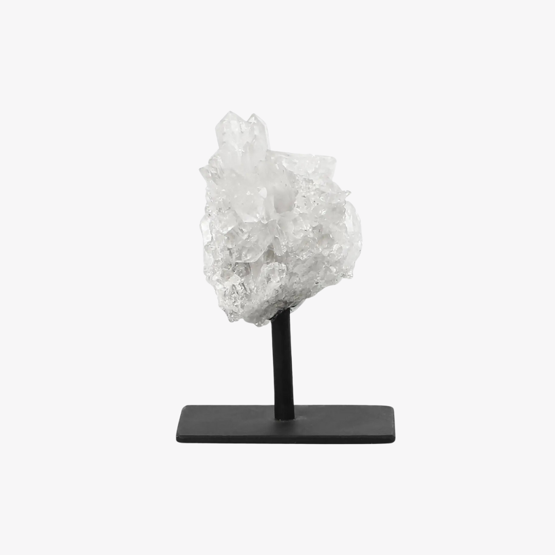 Brazilian Quartz Cluster with Pedestal