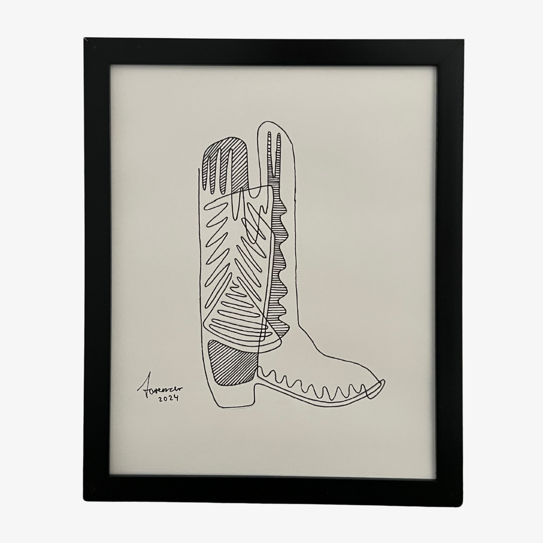 Cowboy Boot Sketch