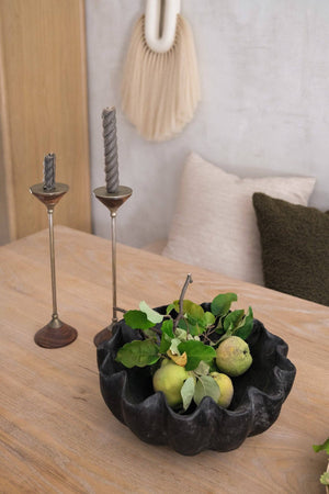 Black Teak Wood Bowl