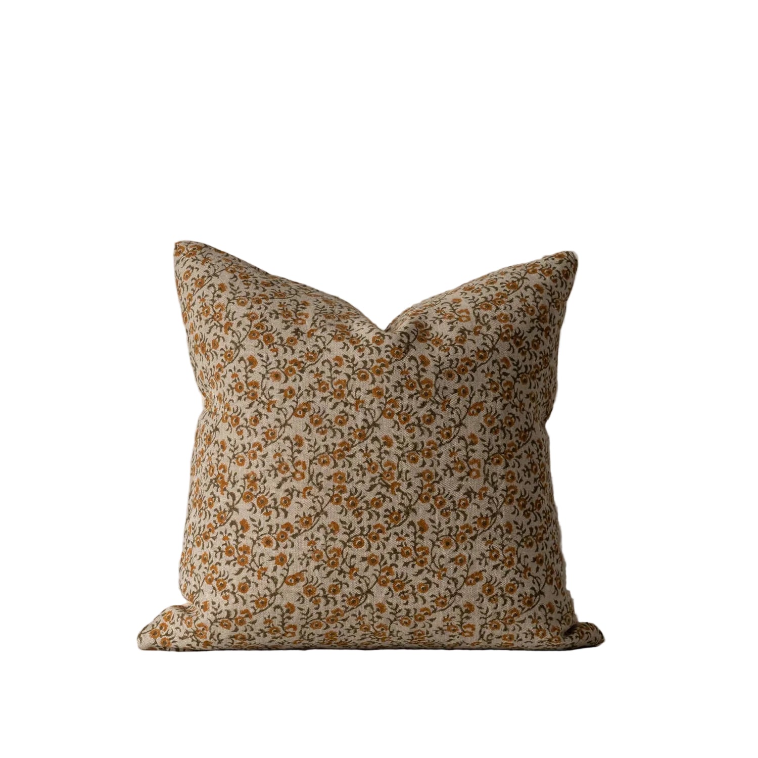 Rustic Floral Pillow With Insert - 22" x 22"