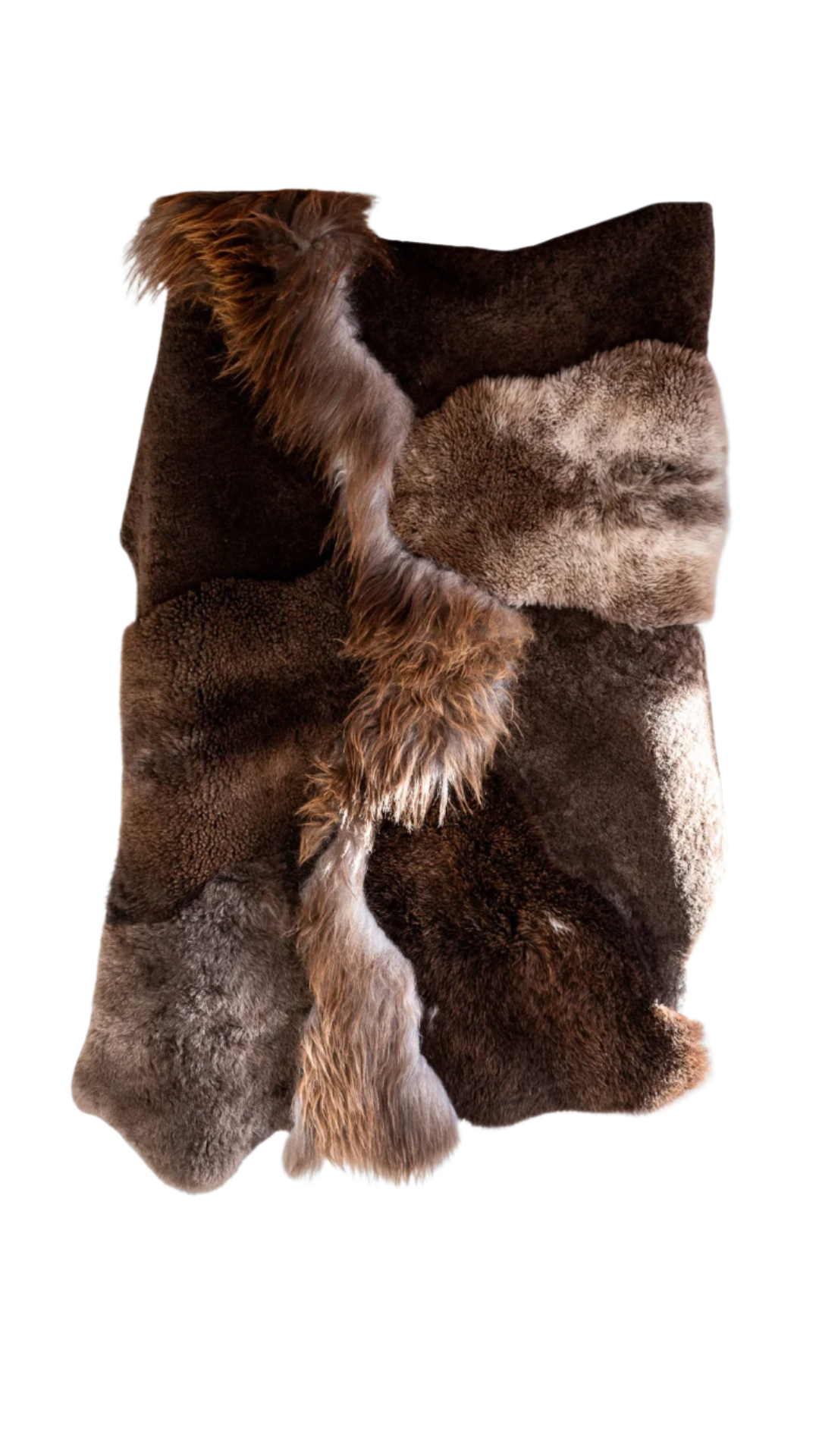 Melange Sheepskin Rug - Brown