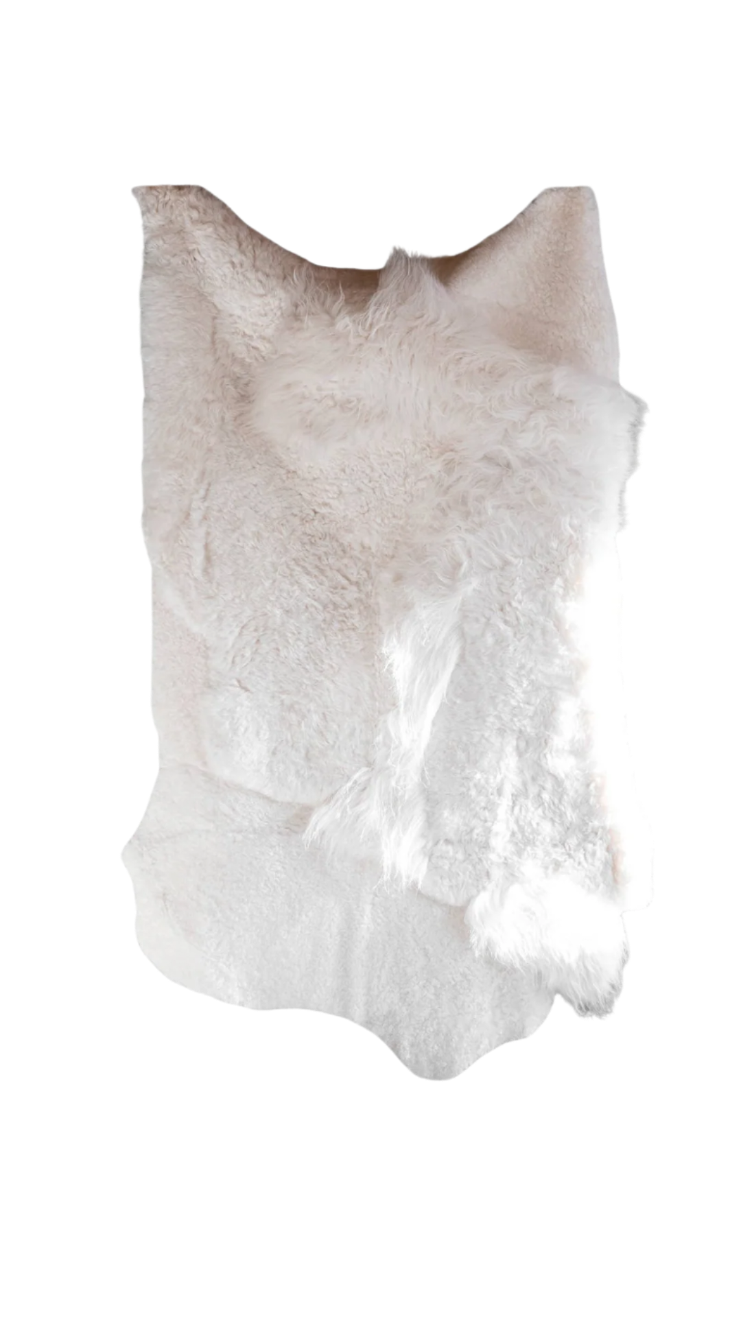 Melange Sheepskin Rug | White
