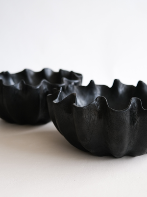 Black Teak Wood Bowl