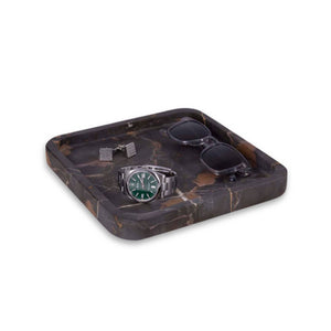 Brown Marble Tray and Catch-All