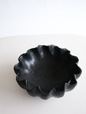 Black Teak Wood Bowl