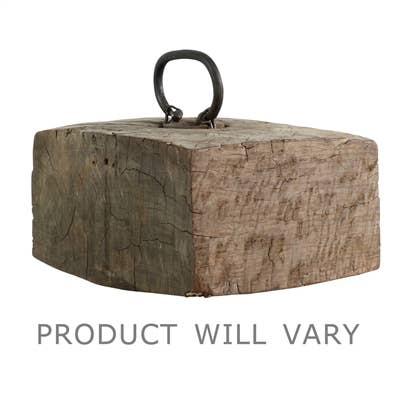 Wood Doorstop with Handle