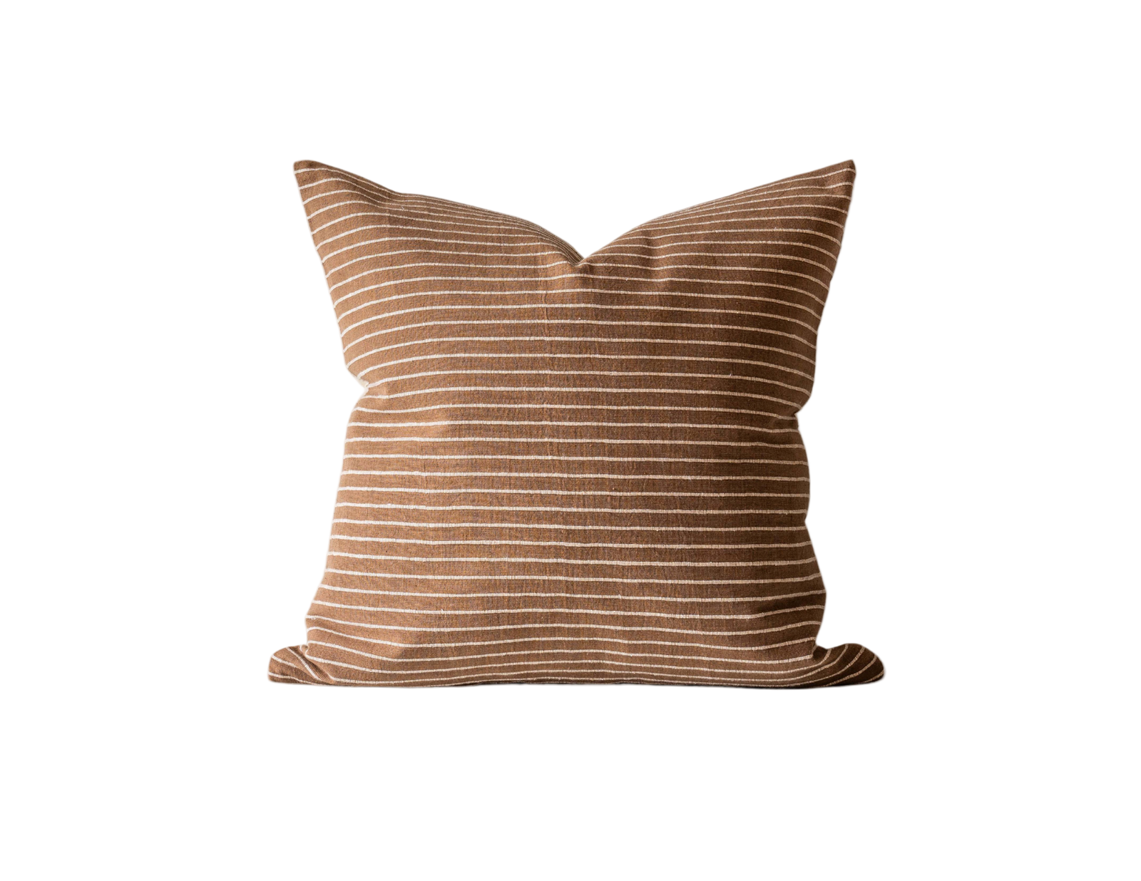 Woven Cream Stripe Pillow - 20" x 20"