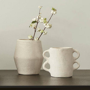 Natural Paper Mache Vase