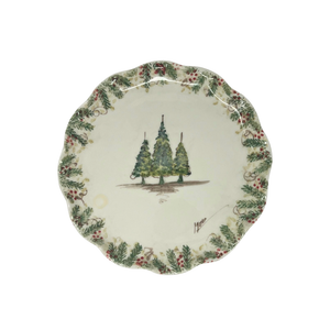 Christmas Ruffled Cake Plate