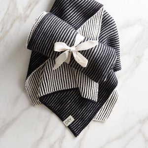 Striped Dish Towel - Black & Ivory