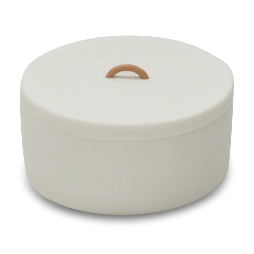 Round Coaster Box: White