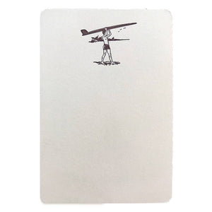 Longboard Surfer - Tails Boxed Notecards
