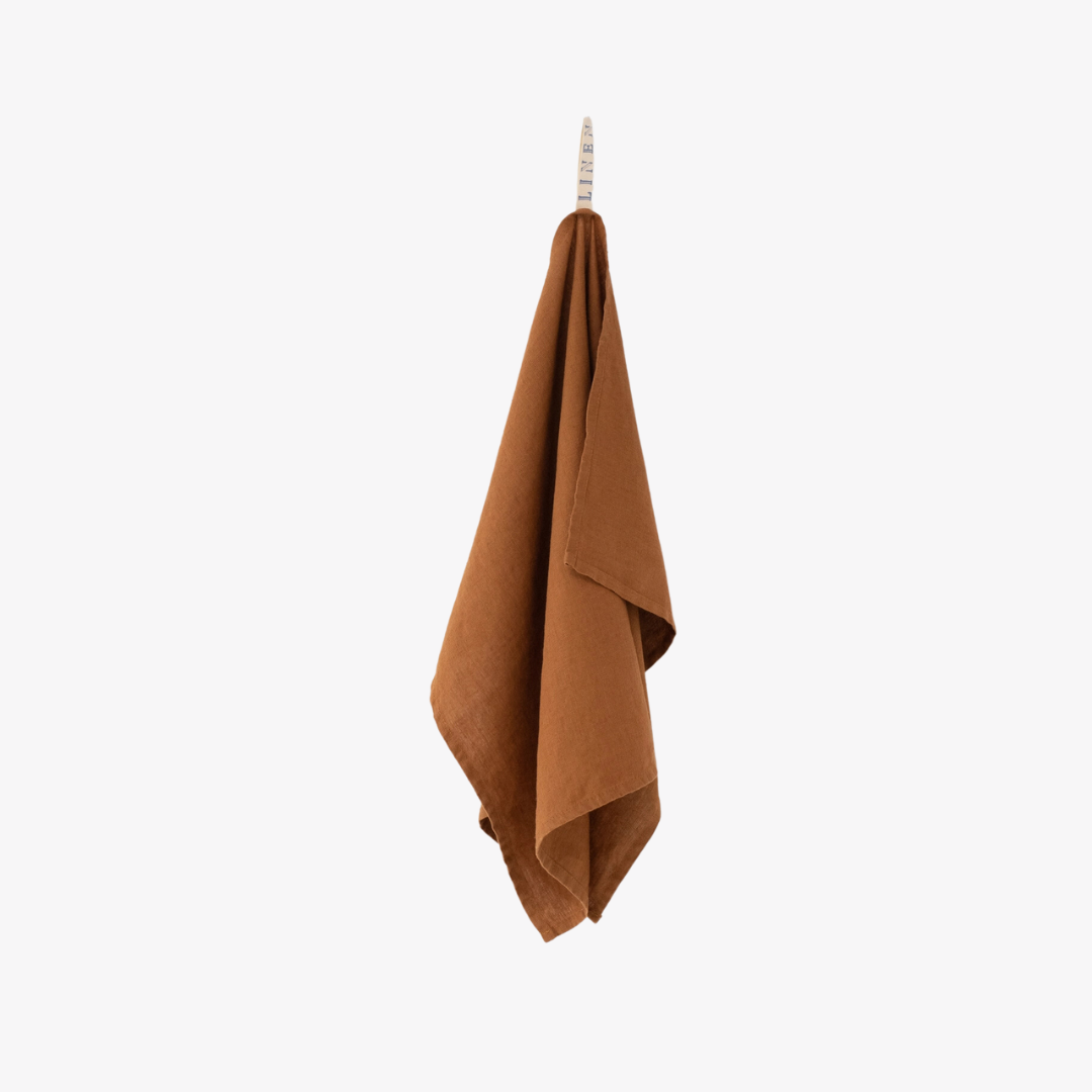 Hazelnut Linen Kitchen Towel