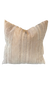 Taupe Suede Braid Pillow - 23x23