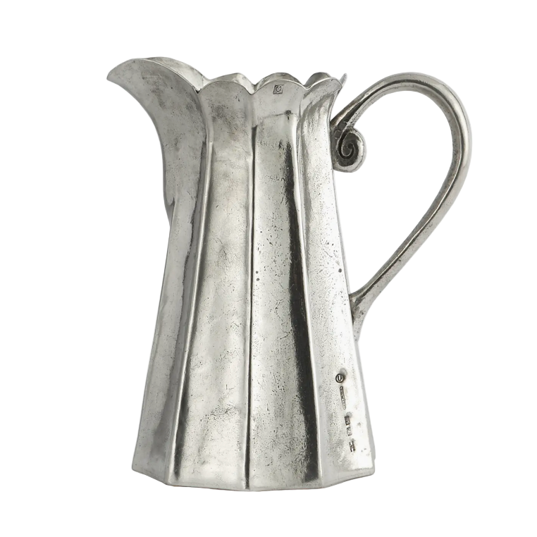 Vintage Tall Scalloped Pitcher
