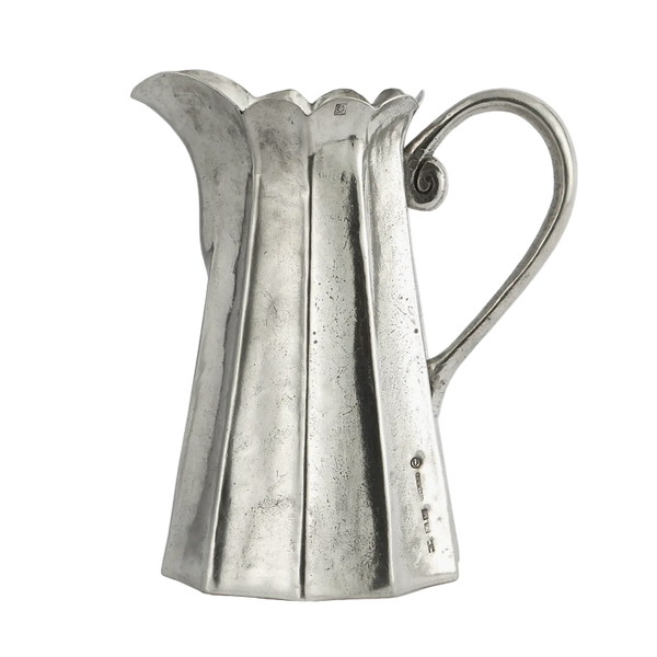Vintage Tall Scalloped Pitcher