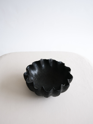 Black Teak Wood Bowl