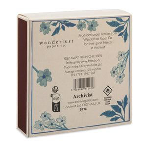 Blue Floral Square Matches