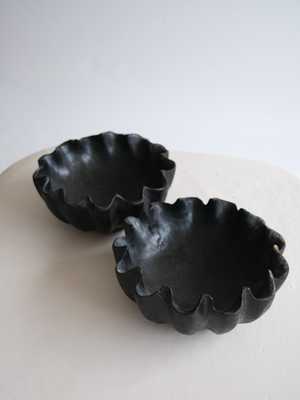 Black Teak Wood Bowl