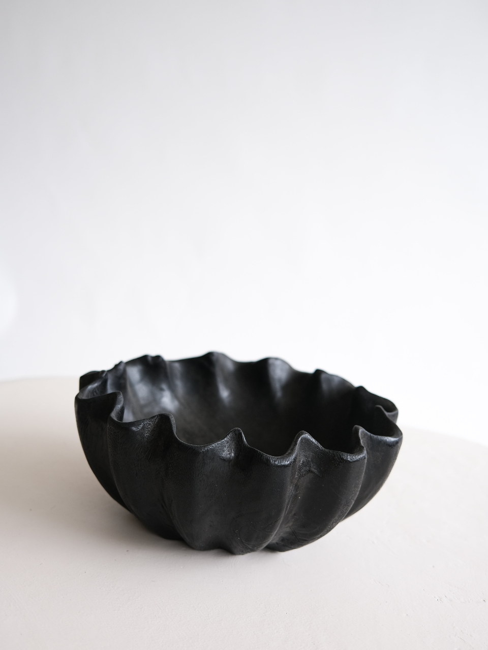 Black Teak Wood Bowl