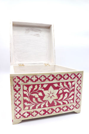 Pink and White Decorative Box