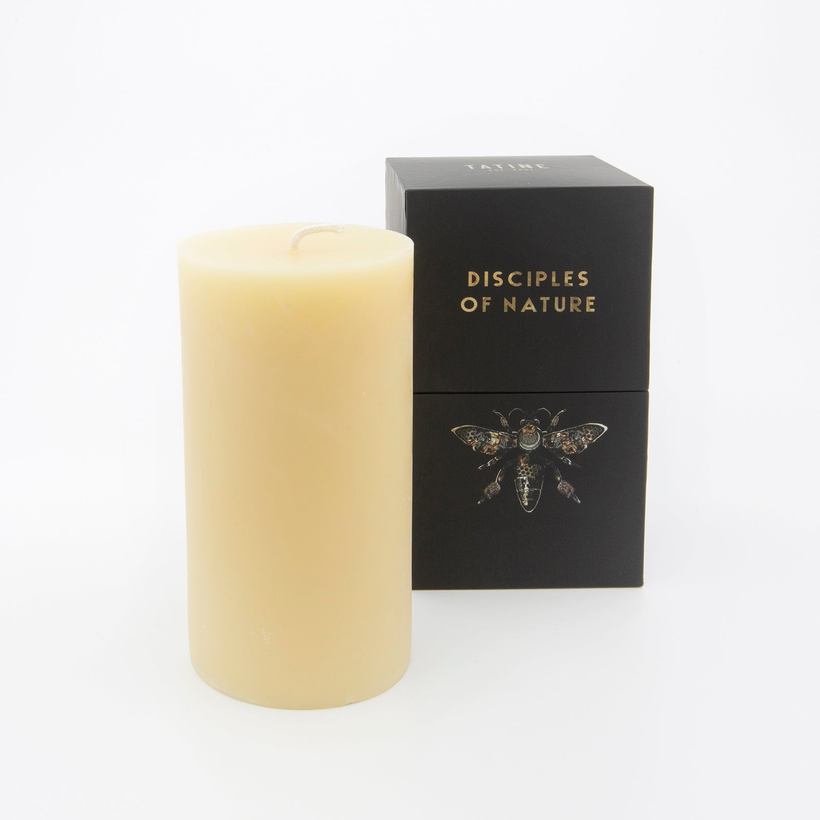 Cream Beeswax Candle - 3 x 6 Pillar