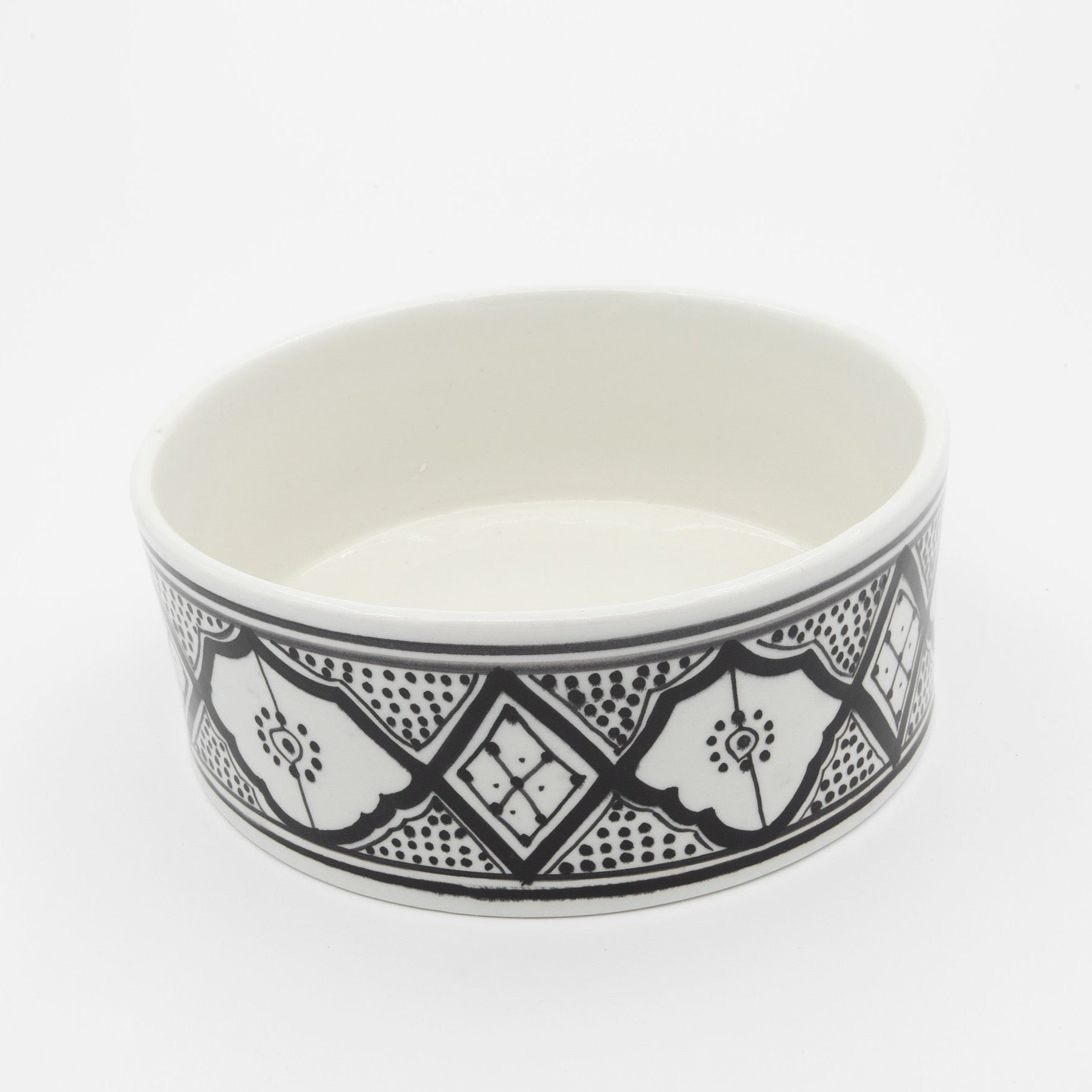 Moroccan Hand Painted Pet Bowl - Large