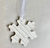 Ceramic Snowflake with Stripes Ornament