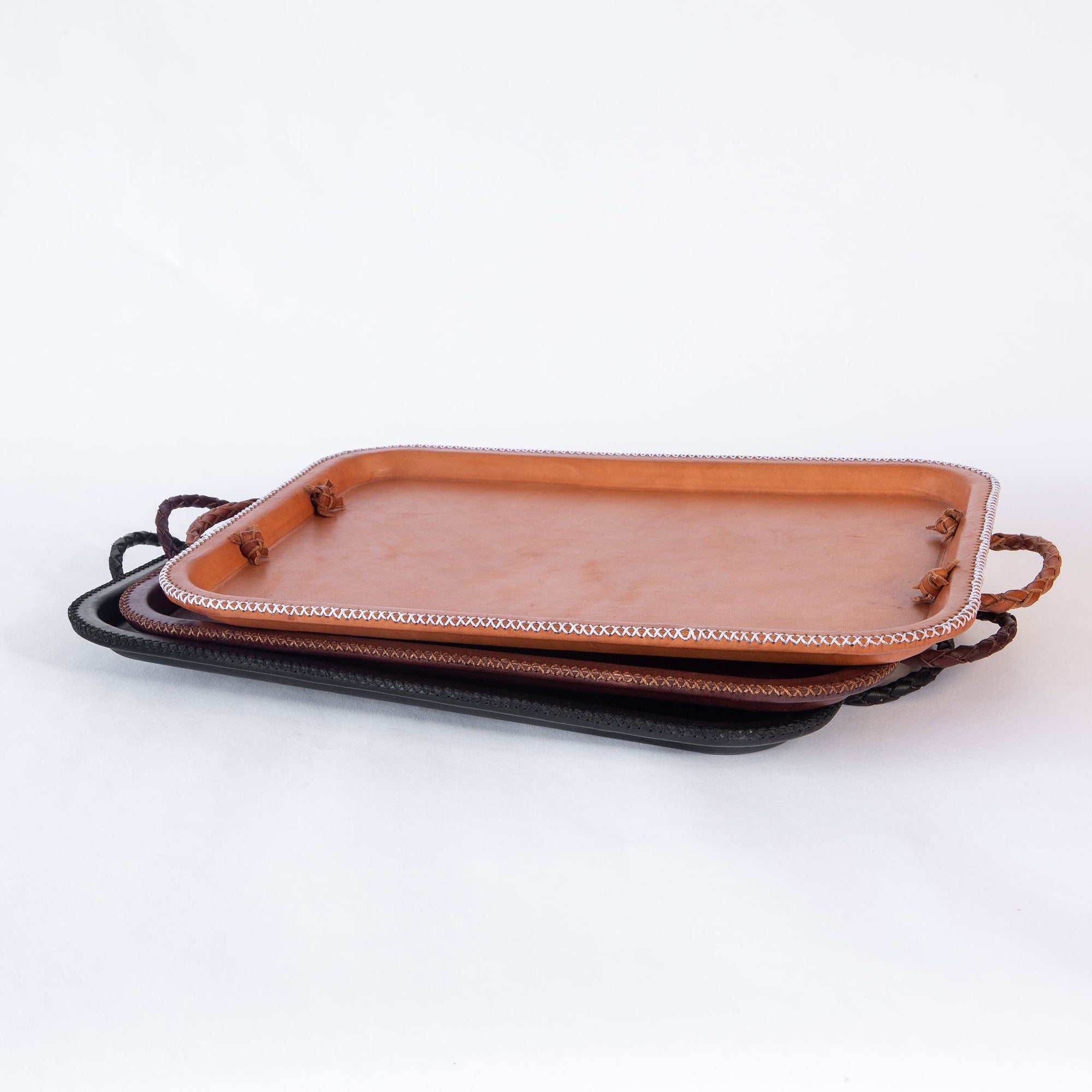 Hermana Leather Serving Tray
